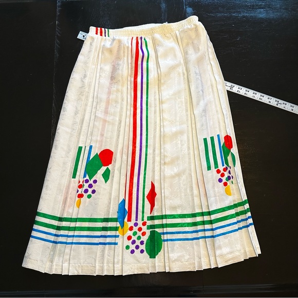 Vintage 60s SET ADKMO Geometric White Shapes Colorful Clown Hosuewife Abstract - Picture 5 of 13